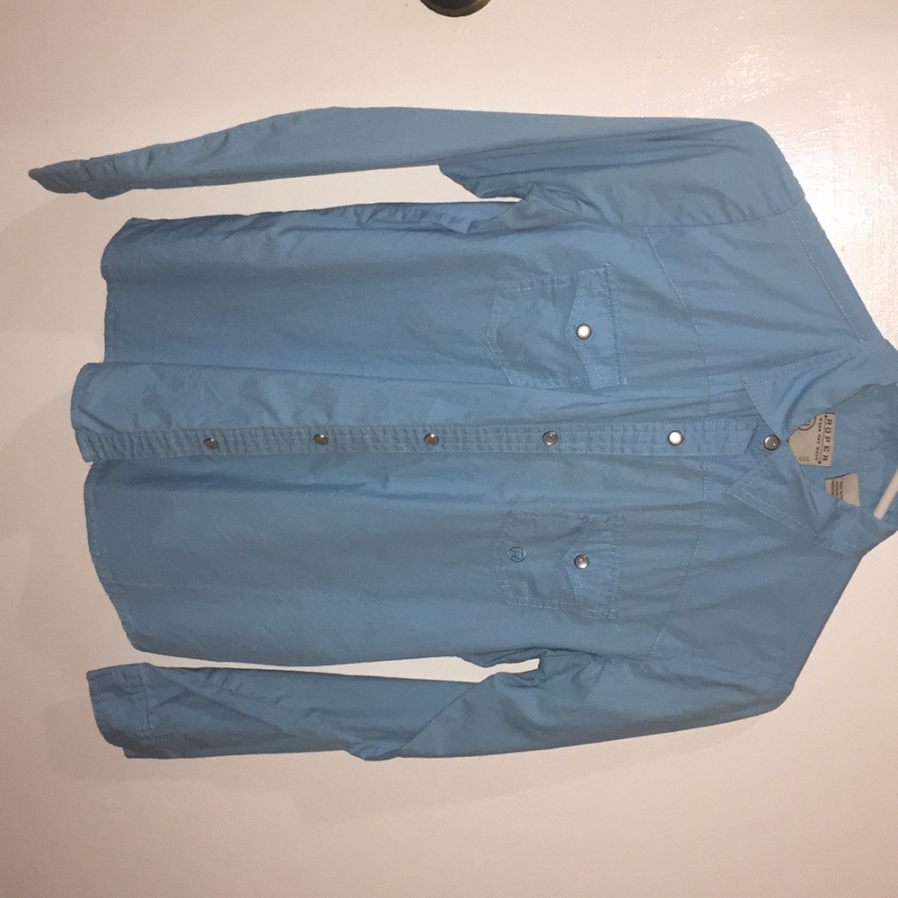 Roper peal snap button up